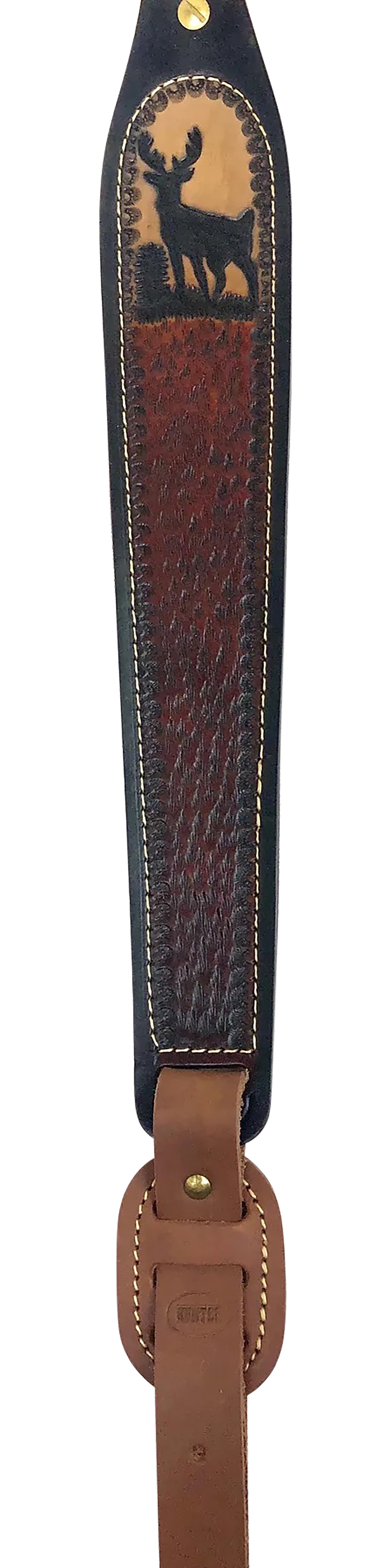 Hunter Company 103 Cobra Leather/Suede with Deer Design, Quick Adjust