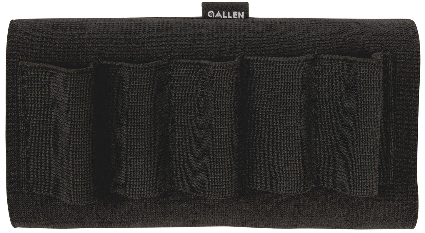 Allen 205 Shotgun Shell Holder Black Elastic 5rd Shotgun Buttstock Mount