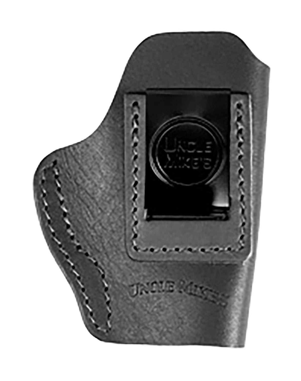Uncle Mikes-leather(1791) UMIWB1MBLA Inside the Waistband IWB Size 01 Matte Black Leather Belt Clip Fits Walther PPK Right Hand