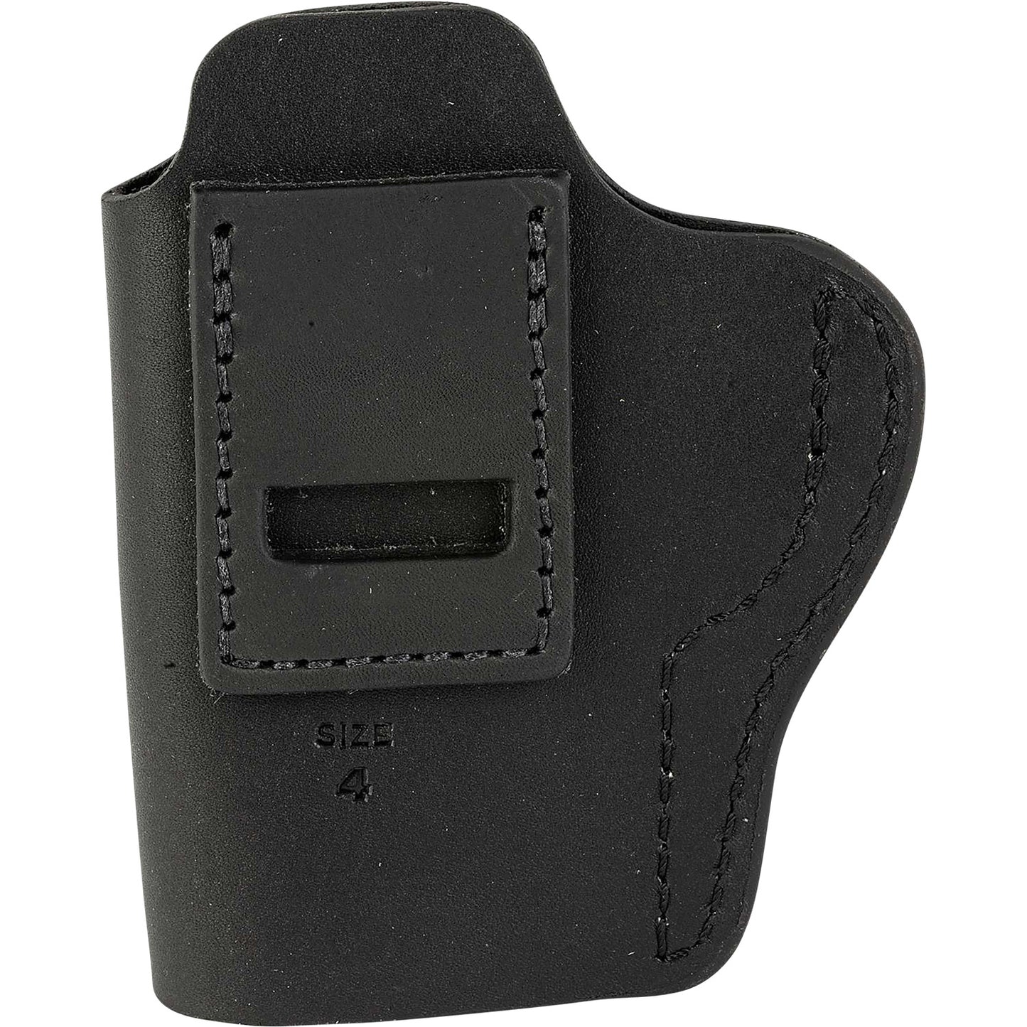 Uncle Mikes-leather(1791) UMIWB4MBLA Inside the Waistband IWB Size 04 Matte Black Leather Belt Clip Fits Glock 17/19, Right Hand