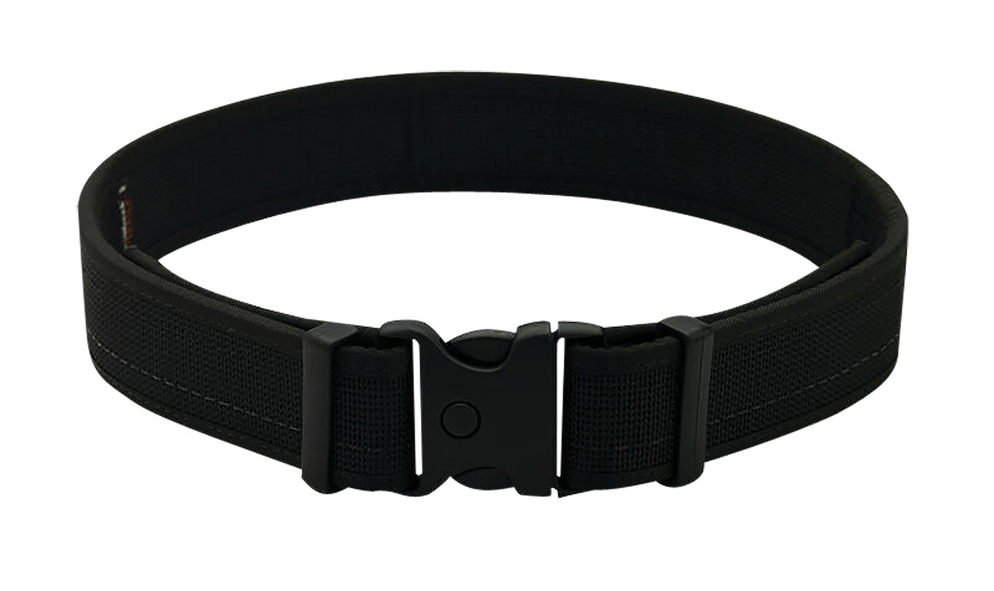 Uncle Mikes-leather(1791) BLTUM44/48MBL Deluxe Duty Gun Belt Matte Black Double Layer Nylon 44/48 2" Wide Buckle Closure