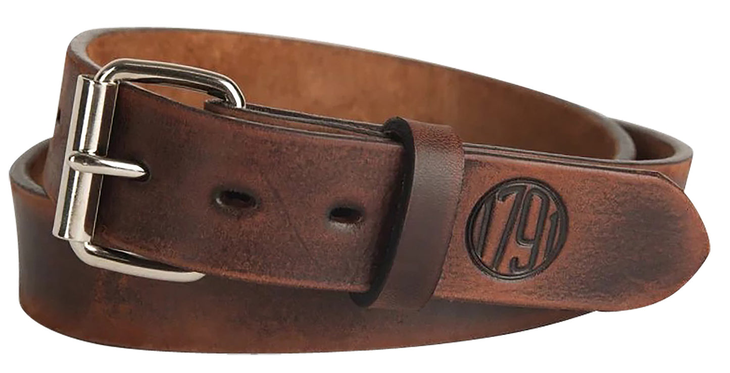 Uncle Mikes-leather(1791) BLTUM28/32DBR Gun Belt Dark Brown Leather 28/32 1.50" Wide Buckle Closure