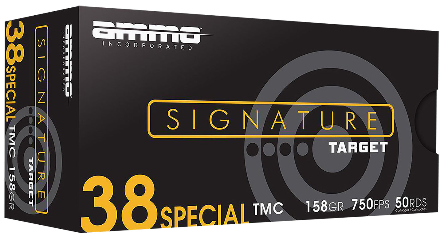 Ammo Inc 38158TMCA50 Signature 38Special 158gr Total Metal Case 50 Per Box/20 Case