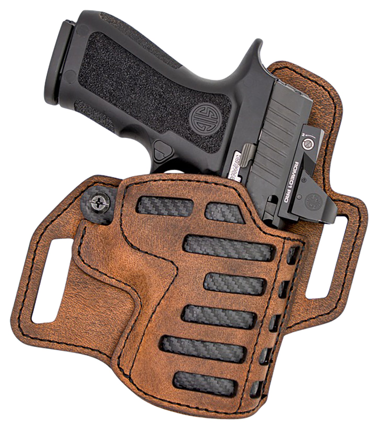 Versacarry C22132 Compound OWB Size 03 Brown Leather Belt Slide