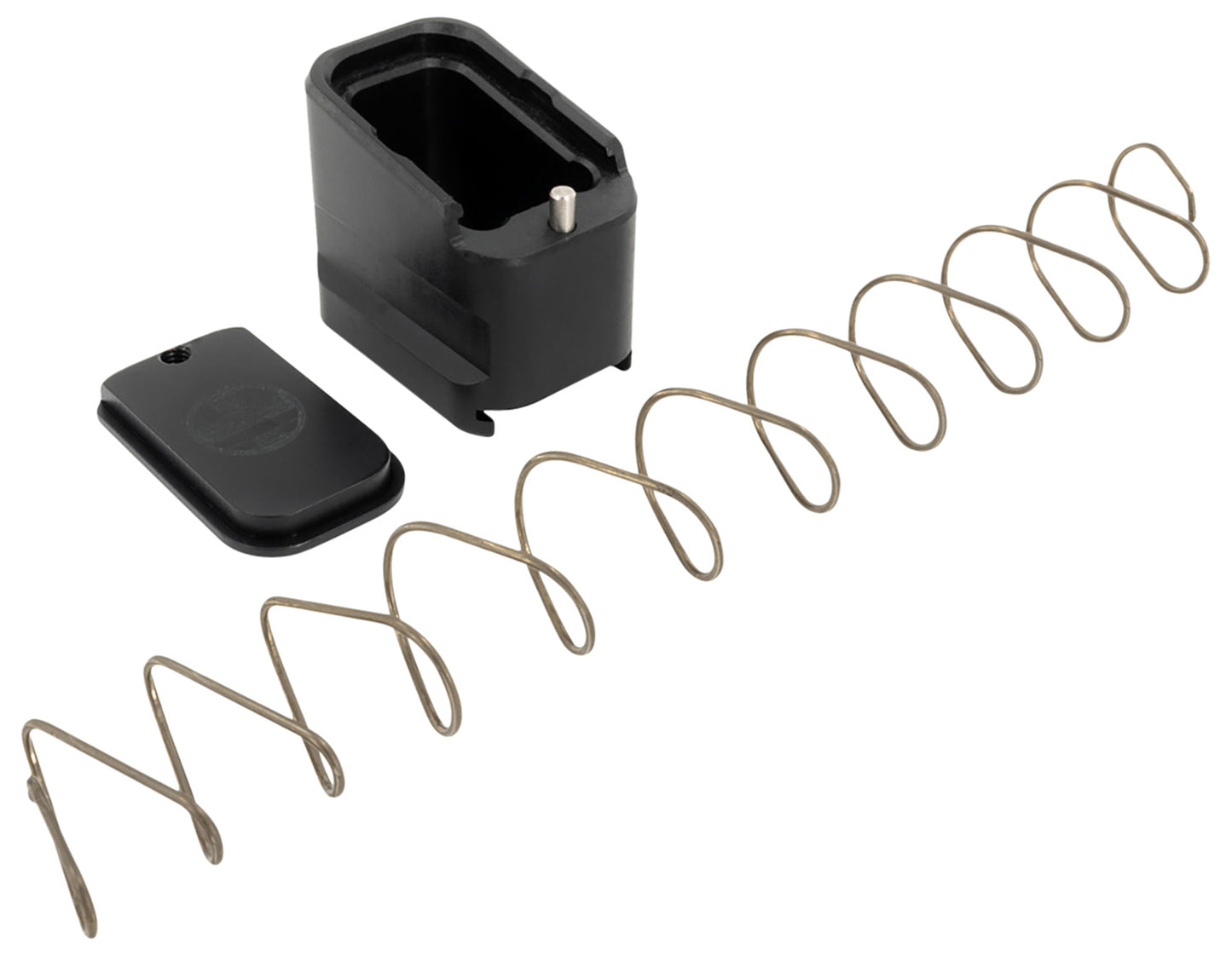Shield Arms G19ME5BLK Magazine Extension +5 Extended 9mm Luger/40 S&W 5rd Compatible w/Glock 19/23, Black Anodized Aluminum