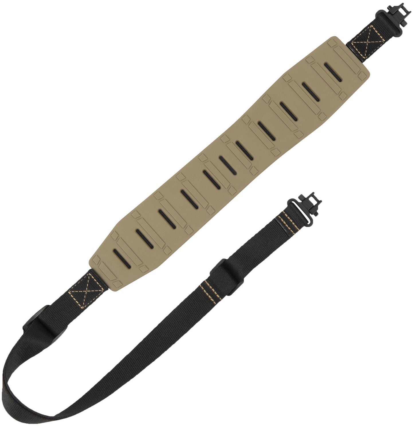 Allen 8530 KLNG Traction Rifle Sling w/Swivels Flat Dark Earth Rubber Adjustable Length 30" to 40.5", 3" Wide