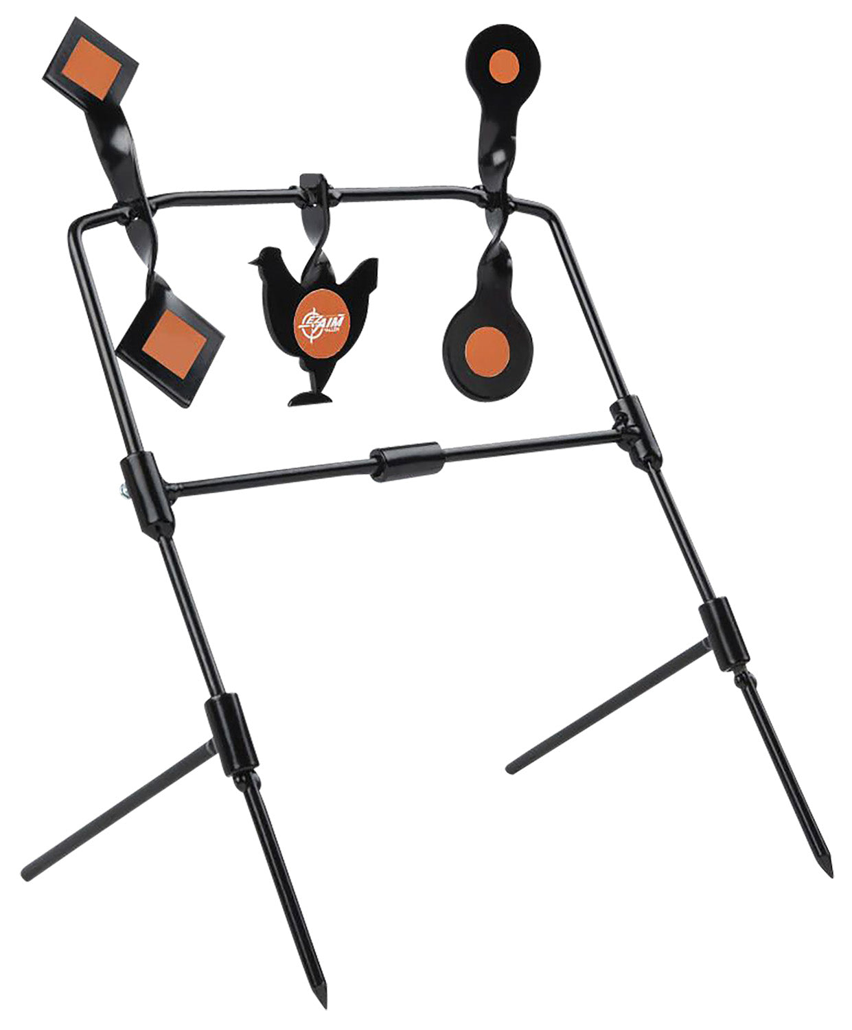 EZ-Aim 15665 Rimfire & Airgun Target Kit Black/Orange Steel Standing