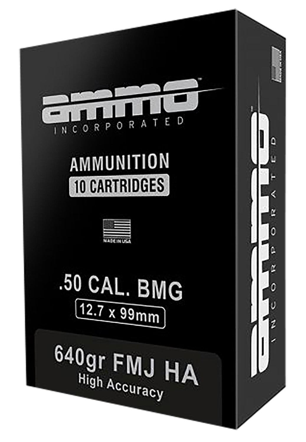 Ammo Inc 50BMG640HAA10 Signature 50Cal 640gr Full Metal Jacket 10 Per Box/5 Case