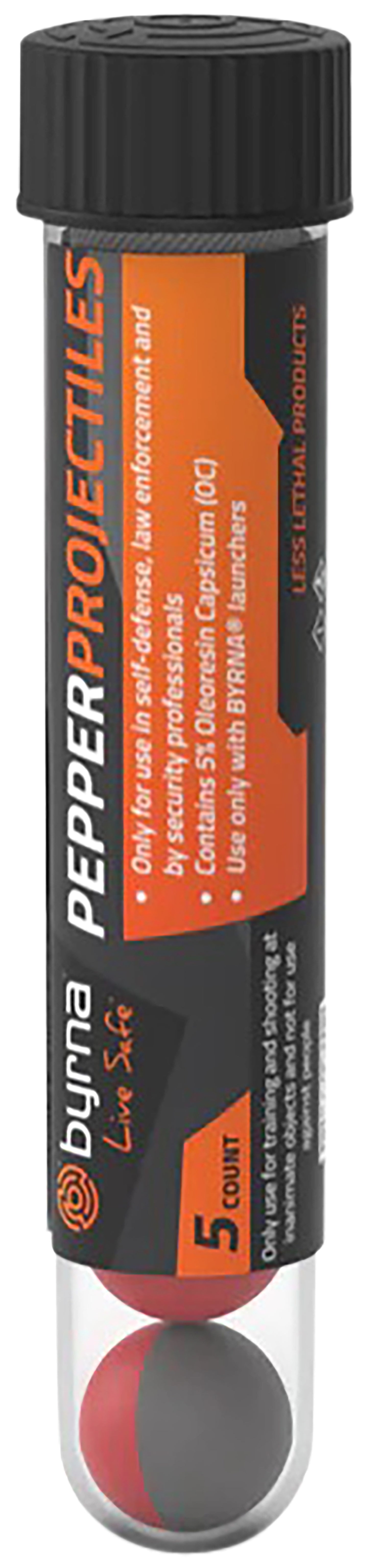 Byrna Technologies JB68316 Pepper Projectiles 5ct Gray/Red
