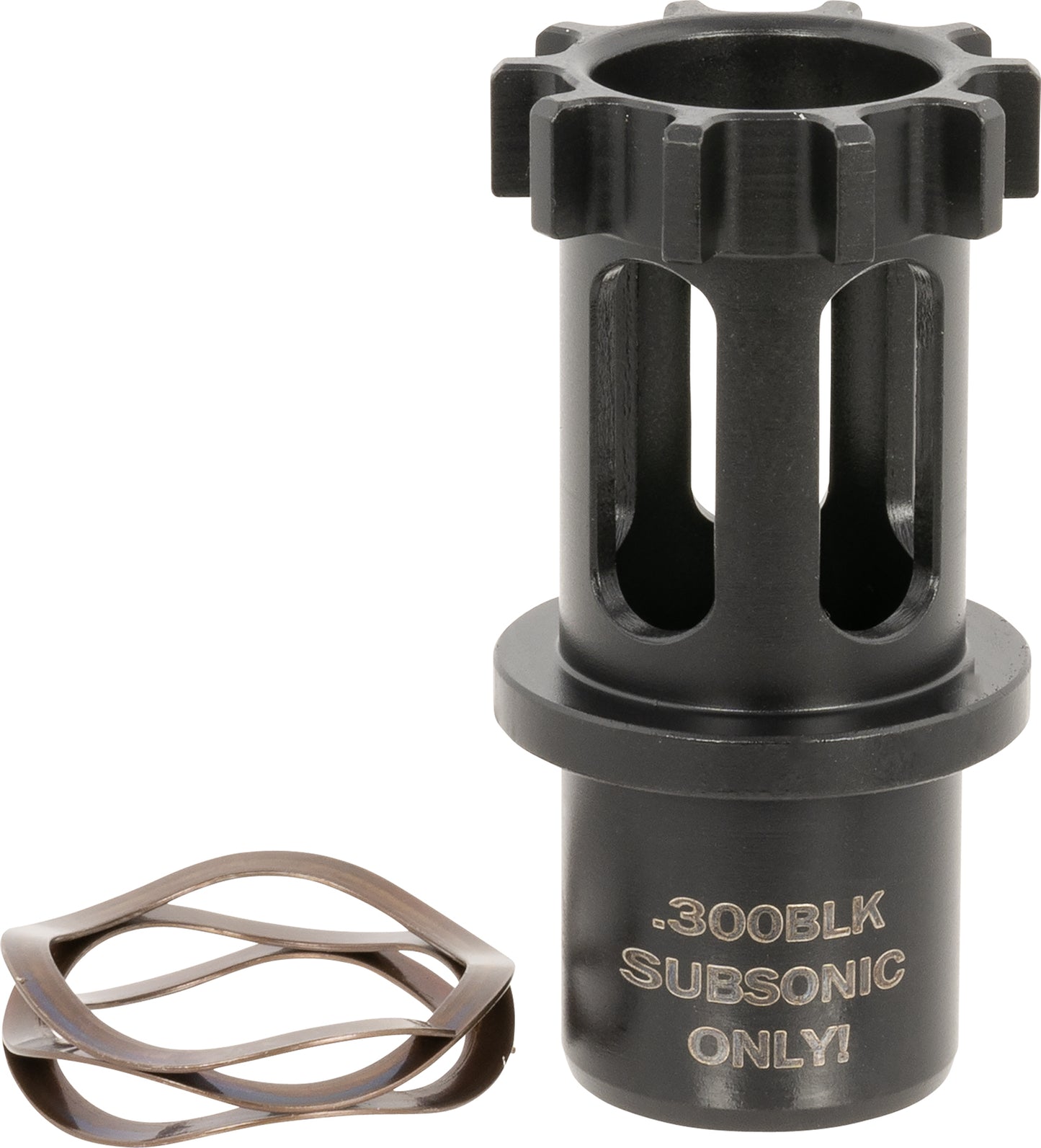 ADVANCED ARMAMENT COMPANY 64744 Direct Thread Adapter 300 Blackout (Subsonic Only), 5/8"-24 tpi, for AAC Ti-Rant 45 Suppressor