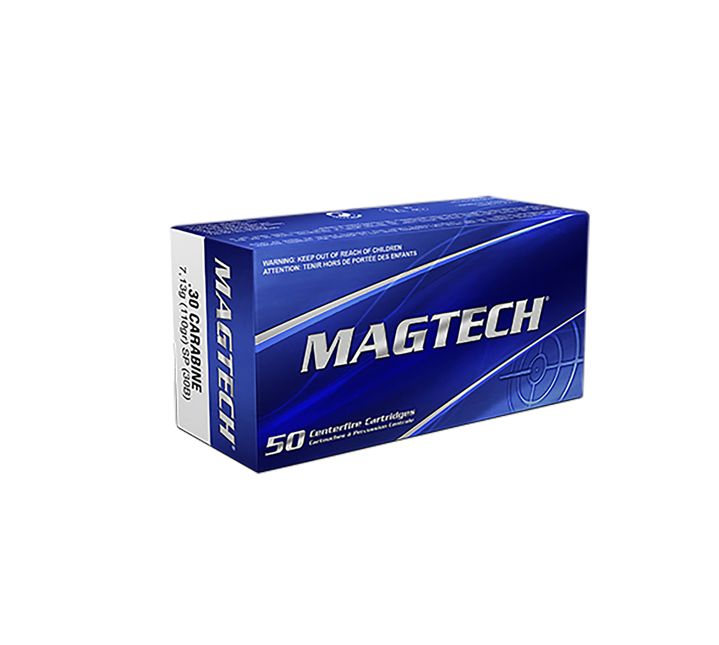 Magtech 30B Tactical/Training 30Carbine 110gr Jacketed Soft Point 50 Per Box/20 Case
