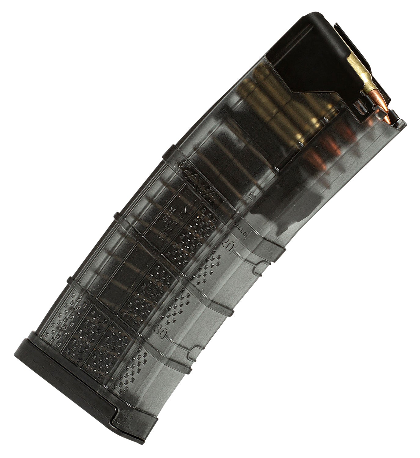 Lancer L5AWML1030SMK L5AWM Smoke Detachable 10rd 5.56x45mm NATO for AR-Platform