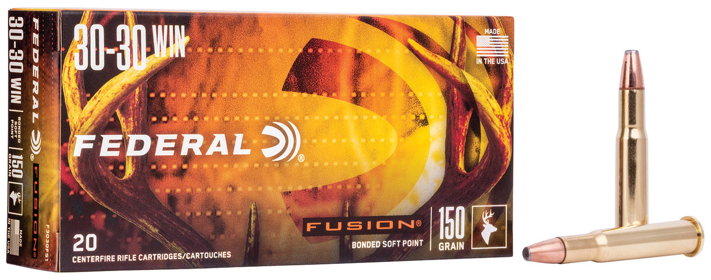 Federal F3030FS1 Fusion 30-30Win 150gr Bonded Soft Point 20 Per Box/10 Case