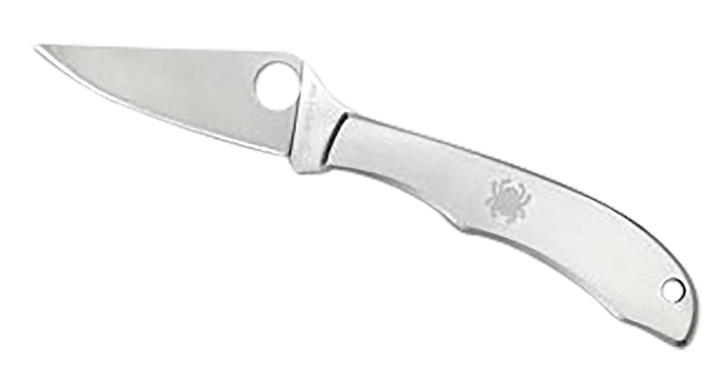 Spyderco C137P Honeybee 1.63" Folding Plain Satin 3Cr13MoV SS Blade/ Satin Stainless Steel Handle