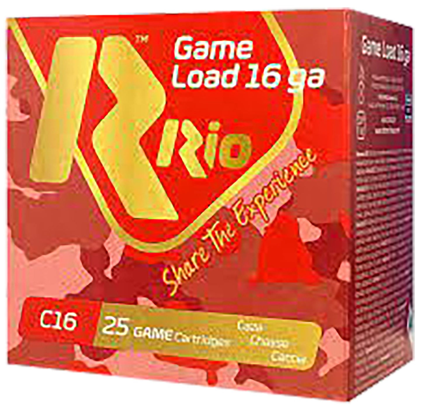 Rio Ammunition RCHV168 Game Load 16Gauge 2.75" 1 1/8oz 8Shot 25 Per Box/10 Case
