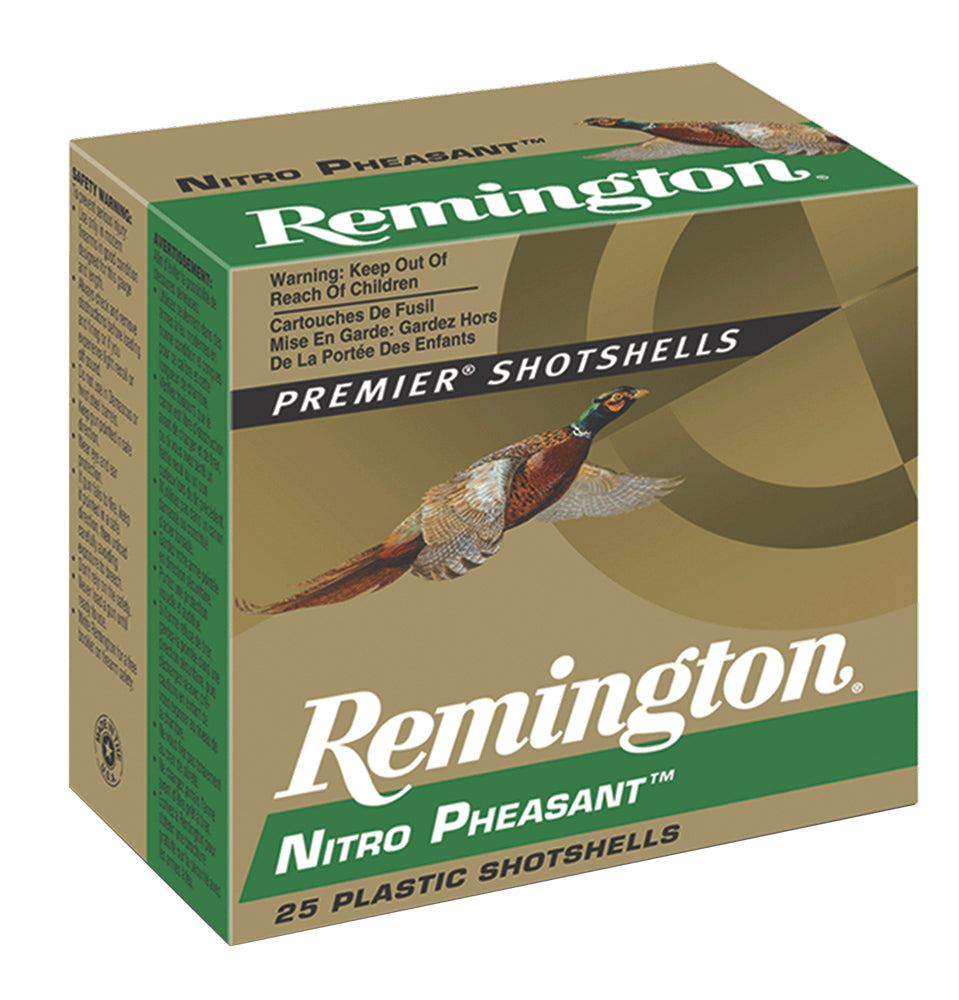 Remington Ammunition 28622 Nitro Pheasant 12Gauge 2.75" 1 1/4oz 5Shot 25 Per Box/10 Case