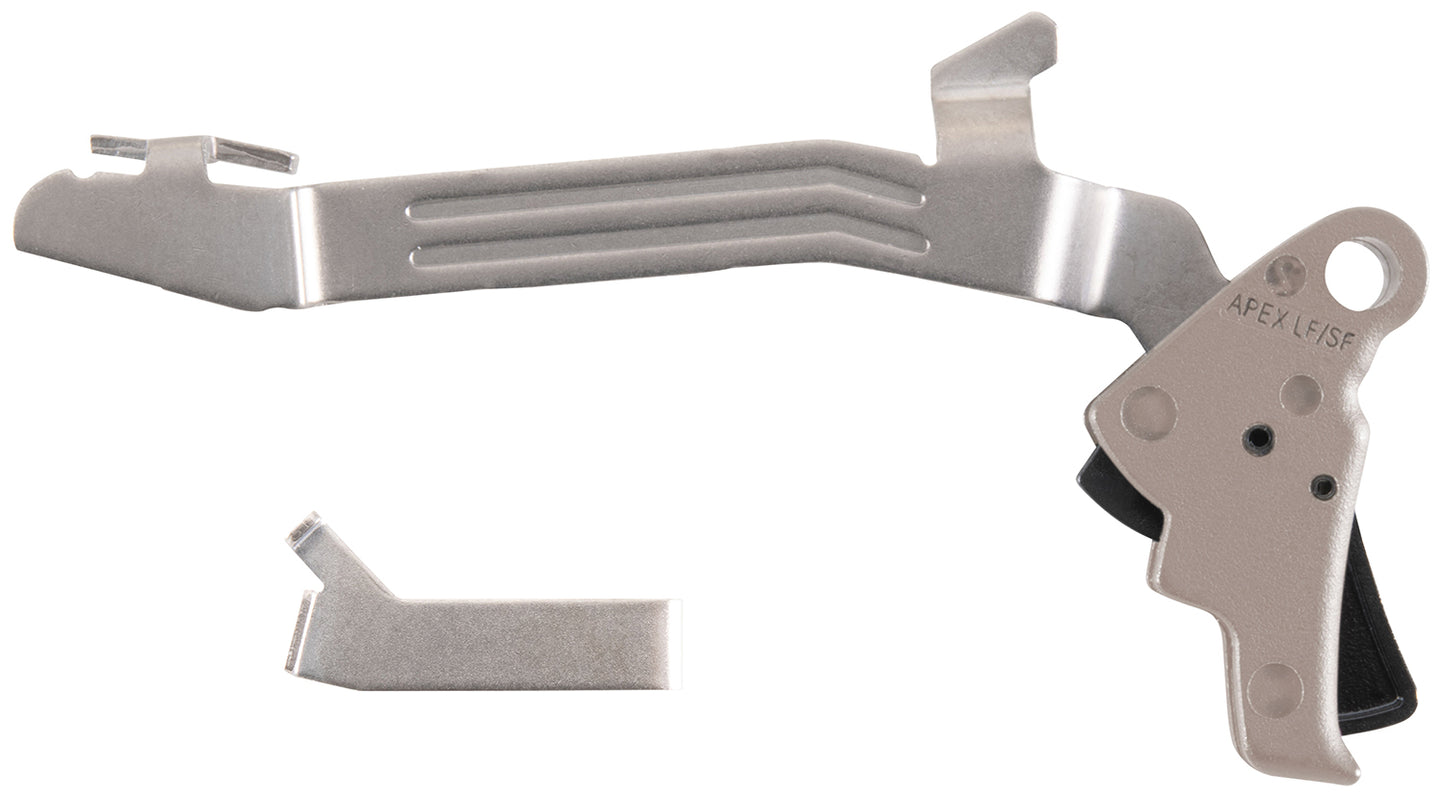 Apex Tactical 102P117FDE Action Enhancement Slim Flat Dark Earth Drop-In, Compatible w/Glock 43/43X/48