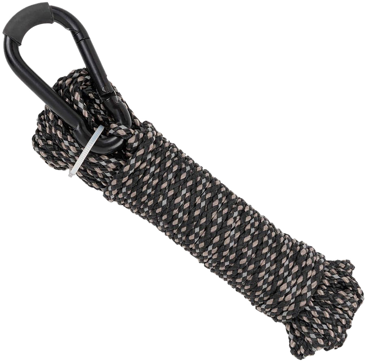 Allen 7248 Reflective Hoist Rope Black 25' Long