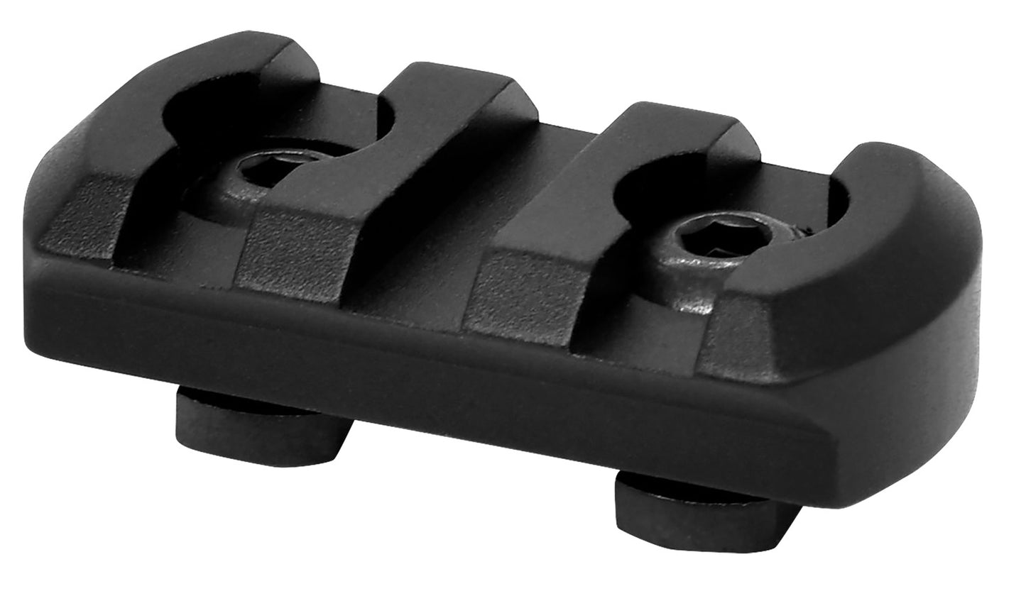 Warne 6201M M-LOK 3 Slot Rail Black Anodized