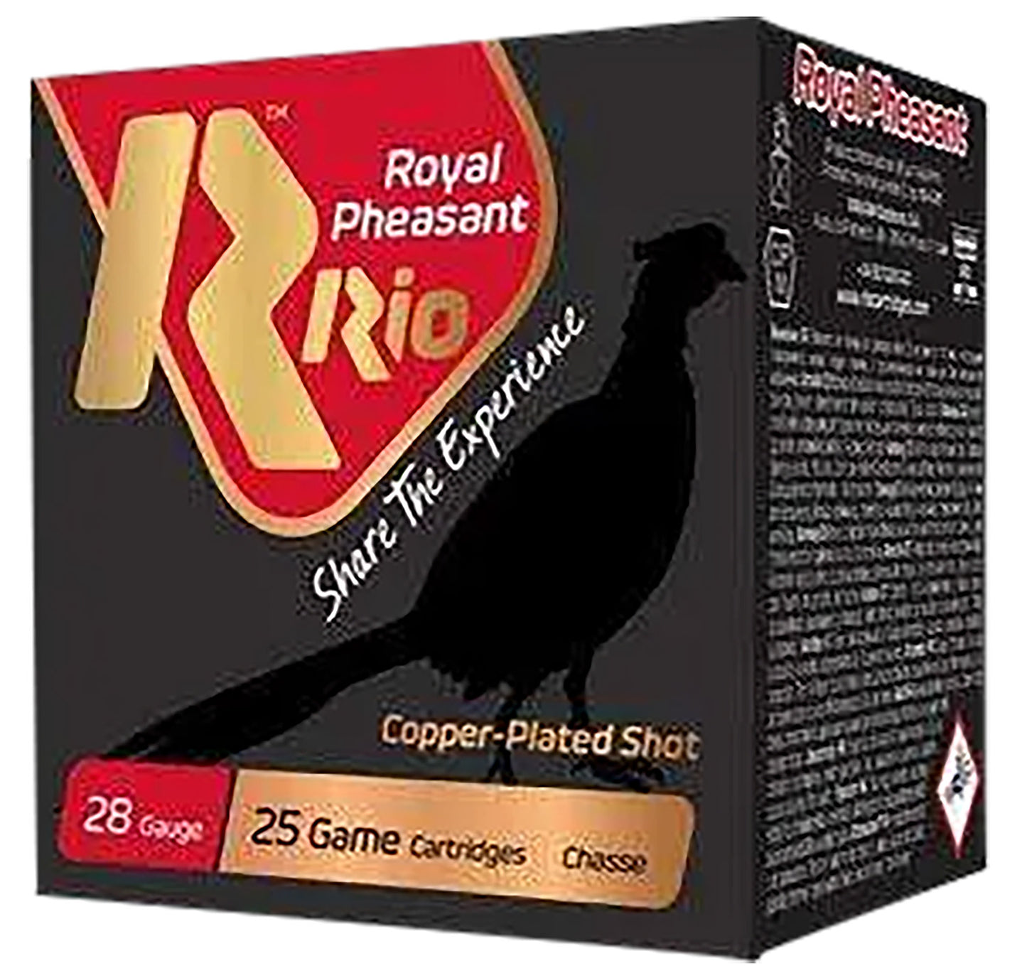 Rio Ammunition RPC285 Royal Pheasant 28Gauge 2.75" Copper 5Shot 25 Per Box/10 Case