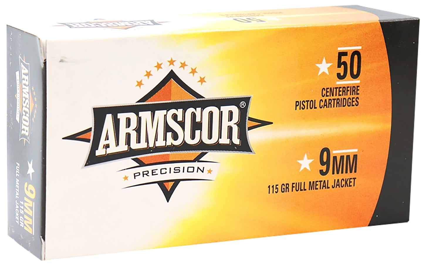 Armscor 50043PH USA 9mm 115gr Full Metal Jacket 50 Per Box/20 Case