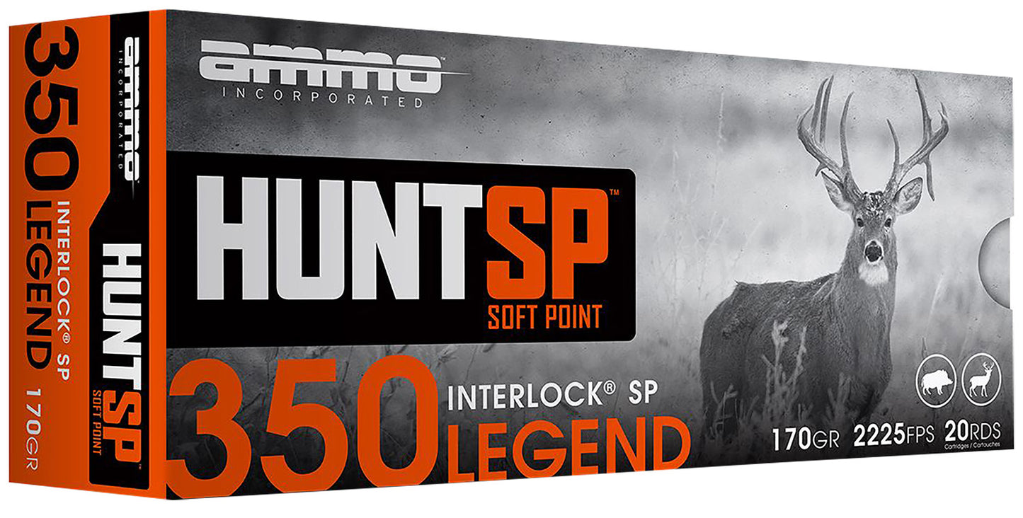 Ammo Inc 350L170SPA20 Hunt 350Legend 170gr Soft Point 20 Per Box/10 Case