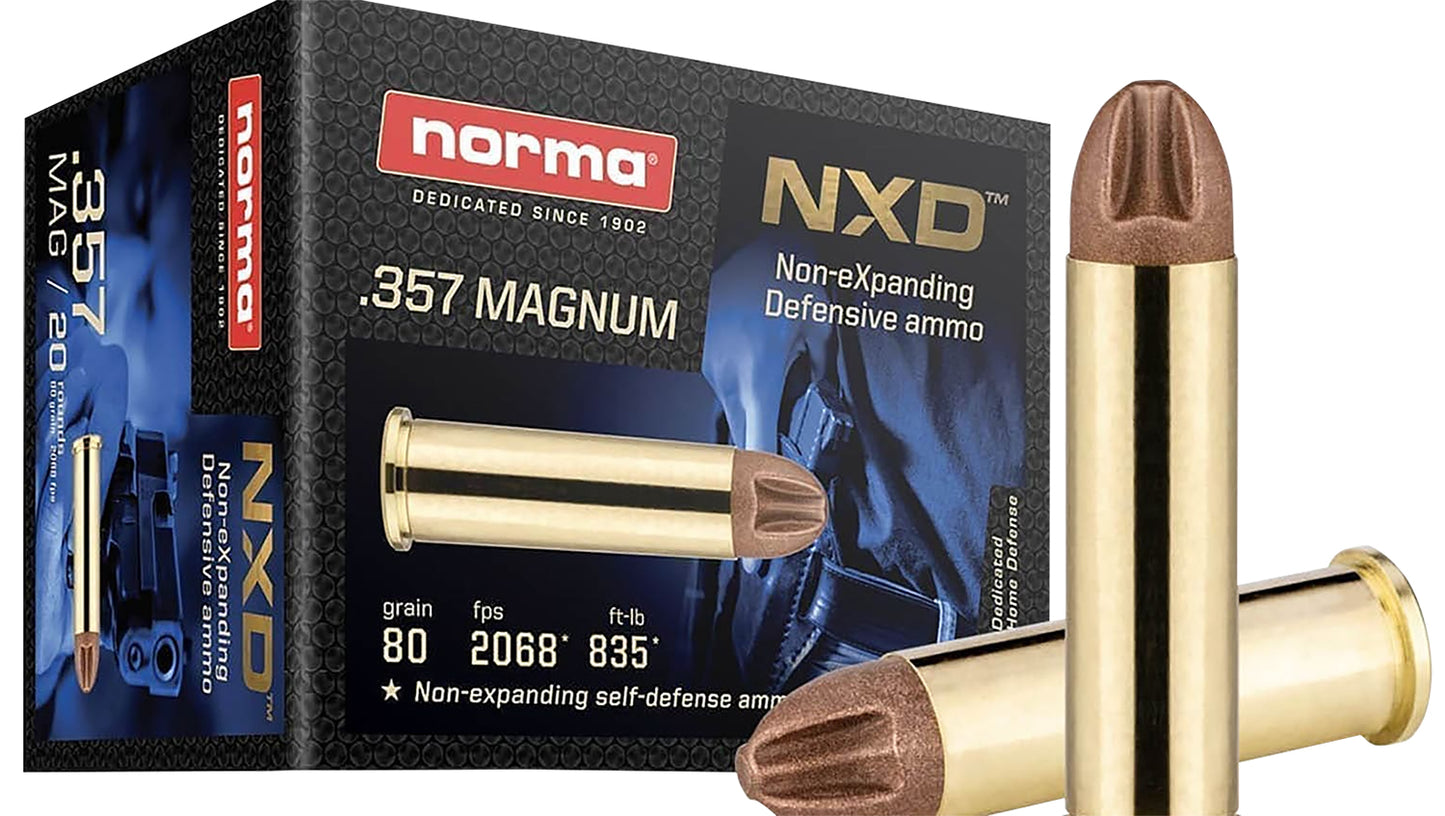 Norma Ammunition 611640020 357Mag 80gr NXD 20 Per Box/10 Case