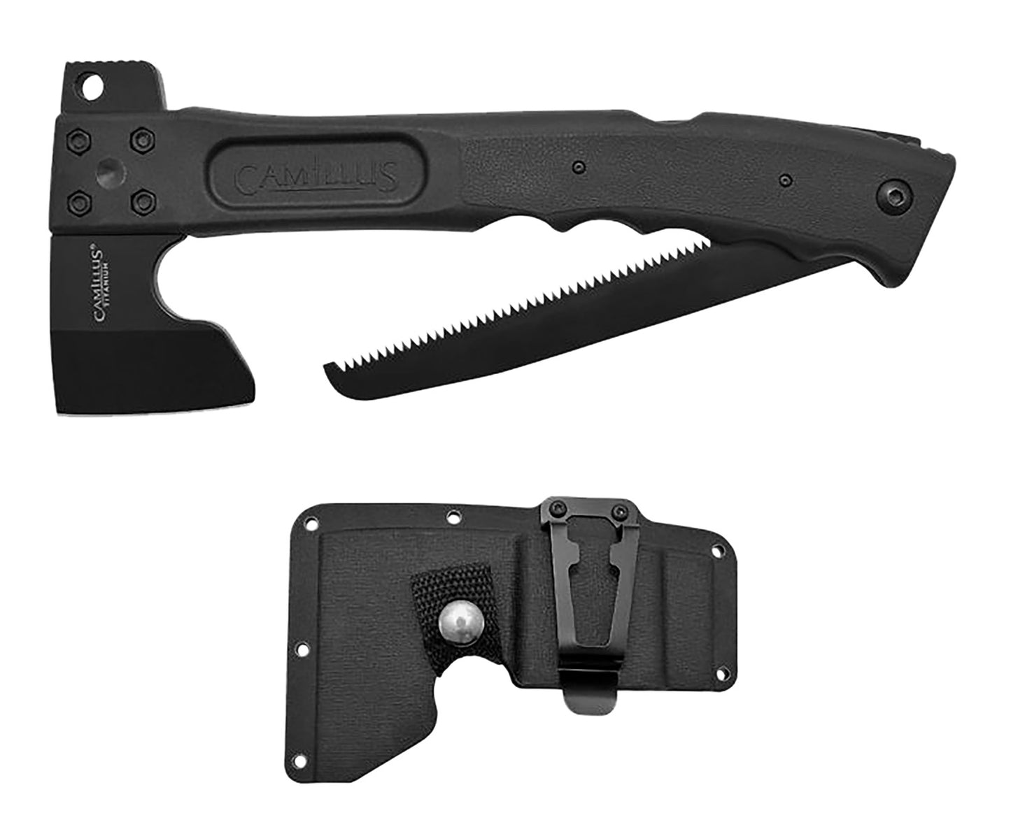 Camillus 19142 Camtrax 3-in-1 2.75" Titanium Coated Stainless Steel Blade 12"
