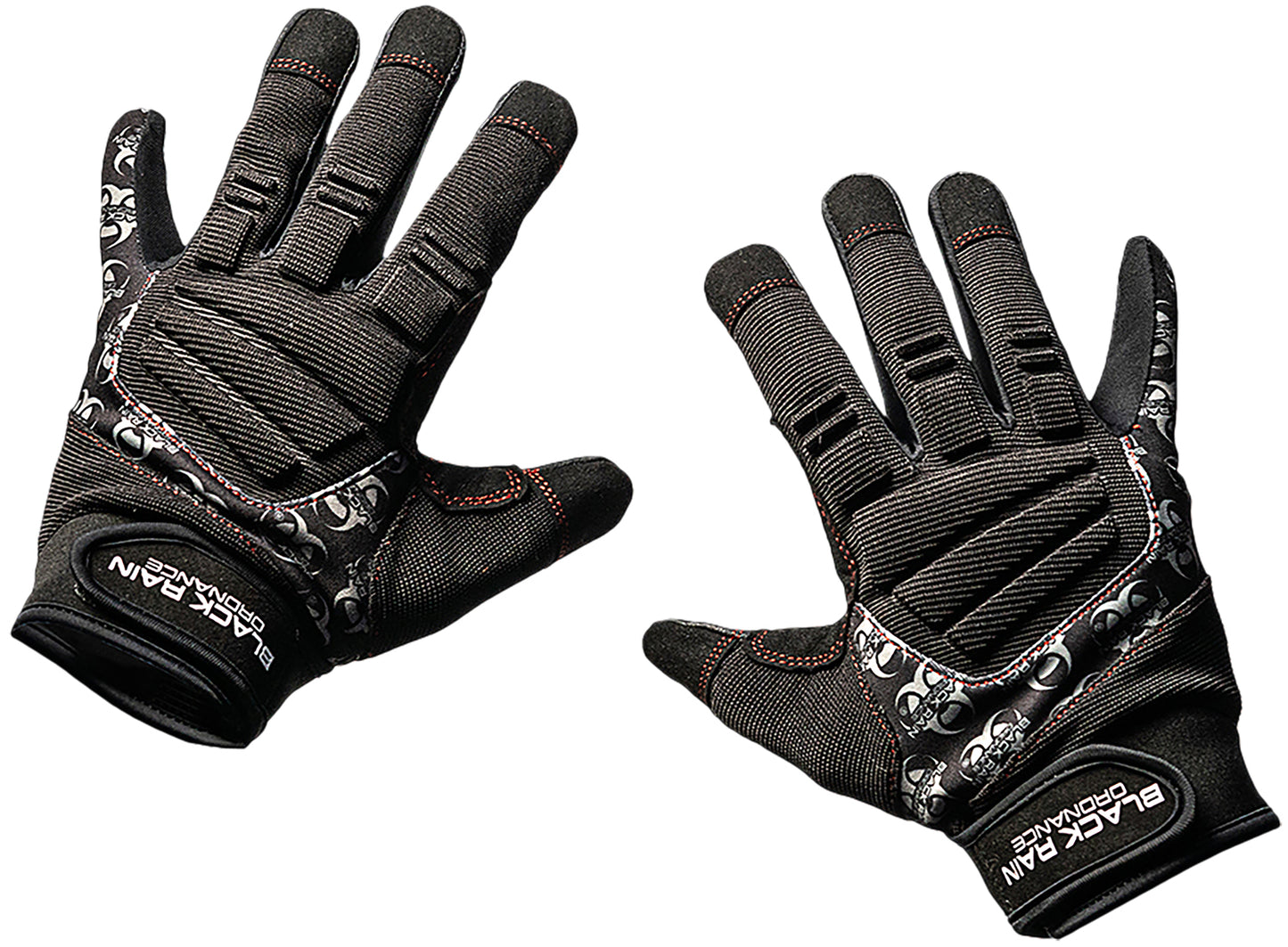 Black Rain Ordnance TACTGLOVEBLK/GRYM Tactical Gloves Black/Gray Medium Velcro