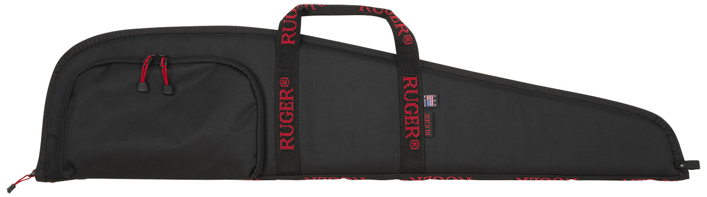 Ruger 27140 Rifle Case 40" Black Endura w/ Red Ruger Logo Accessory Pocket & Foam Padding
