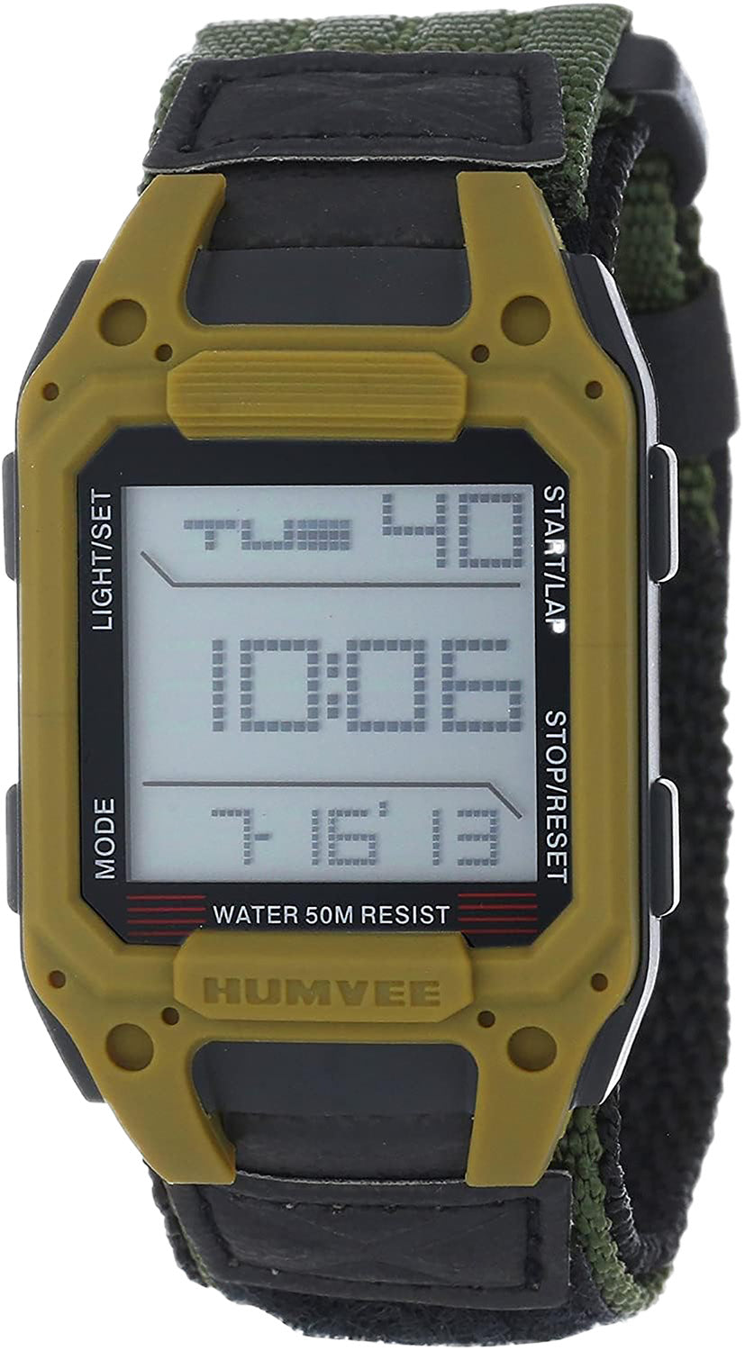 Humvee Adventure Gear HMVWRCNOD Humvee Recon Watch Olive Drab
