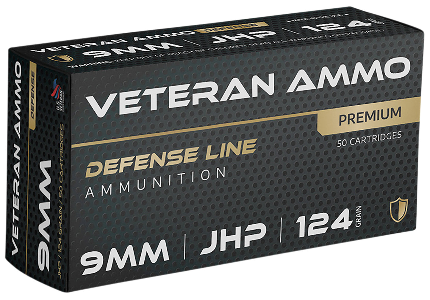 Hyperion Munitions HMBX911 Veteran Ammo 9mm 124 gr Jacketed Hollow Point 50 Per Box/20 Case
