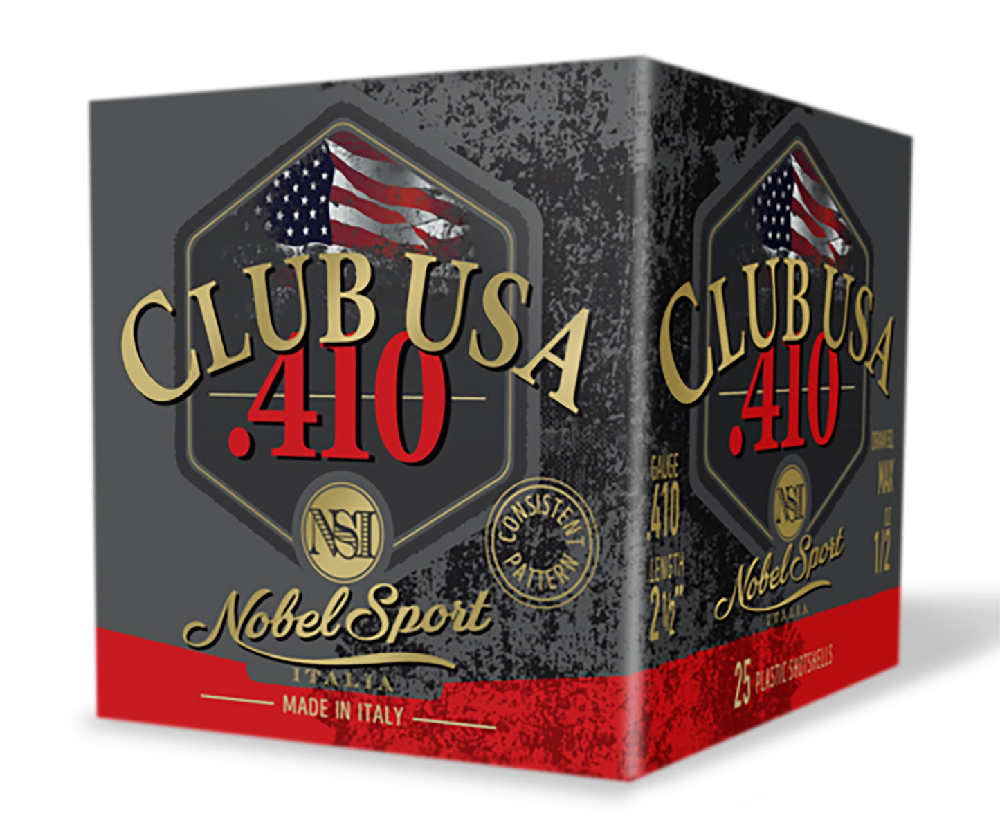 Nobel/eurosports Llc ANS4126 Club USA 410Gauge 2.50" 1/2oz 6Shot 25 Per Box/10 Case