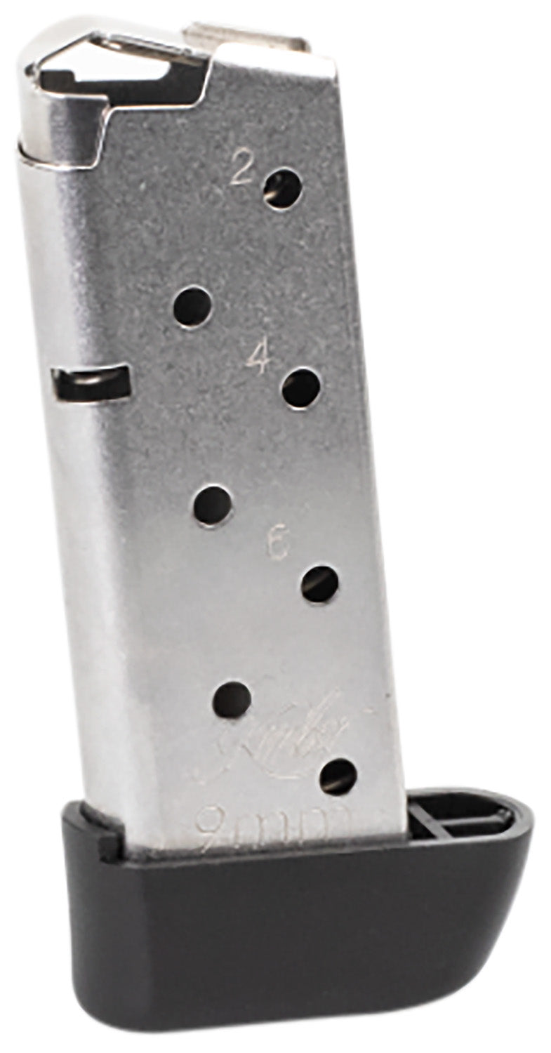 Kimber Mfg.,inc 1200845A Micro 9 w/ Extended Base Pad 7rd 9mm Silver Stainless Steel