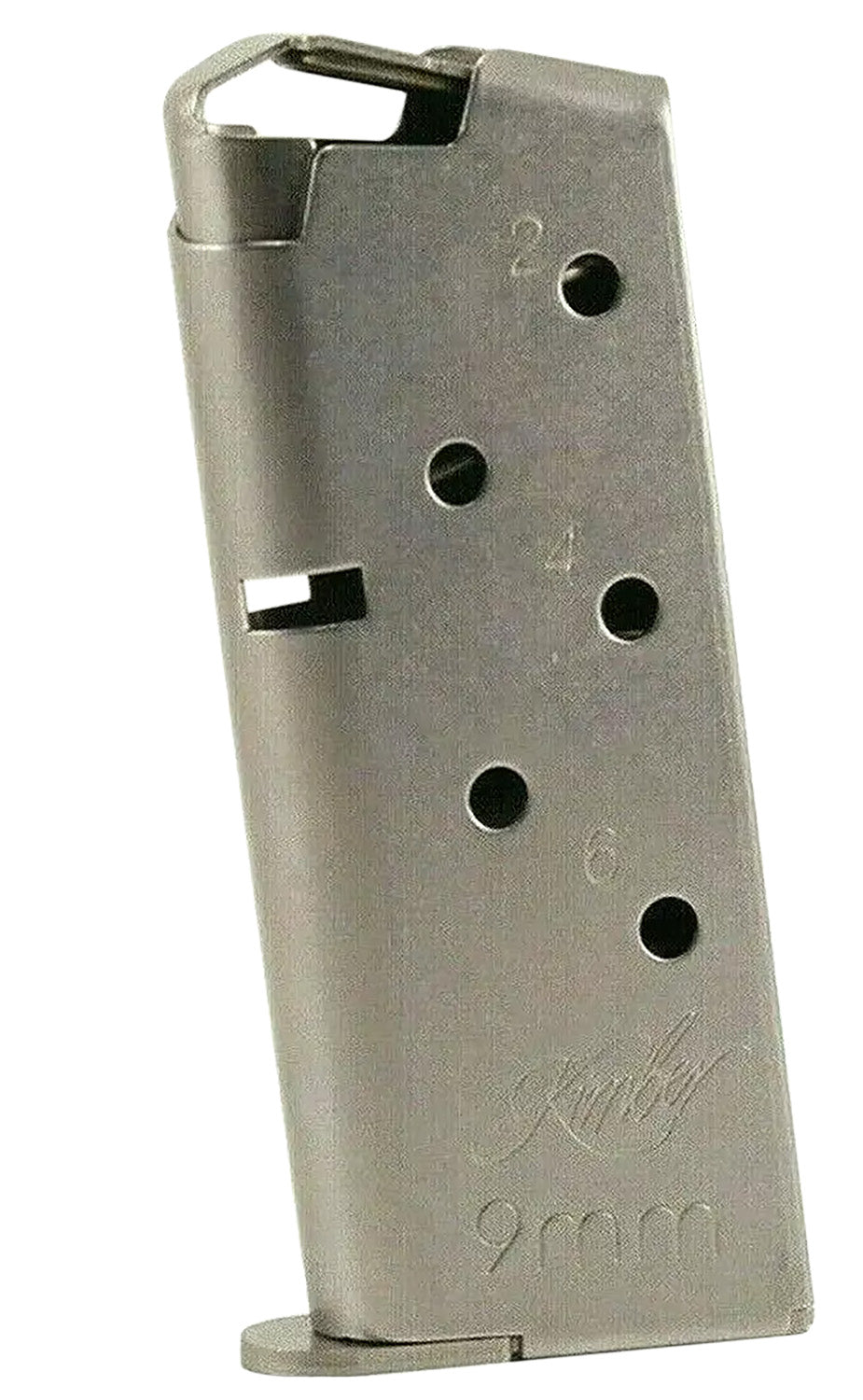 Kimber Mfg.,inc 1200846A Micro 9 Flush Fit 6rd 9mm Silver Stainless Steel