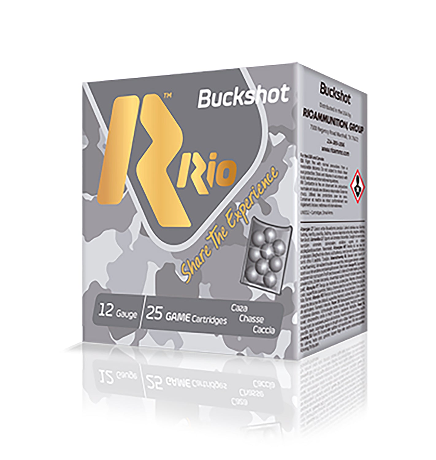 Rio Ammunition RB12925 Royal Buck 12Gauge 2.75" 00Buck Shot 25 Per Box/10 Case