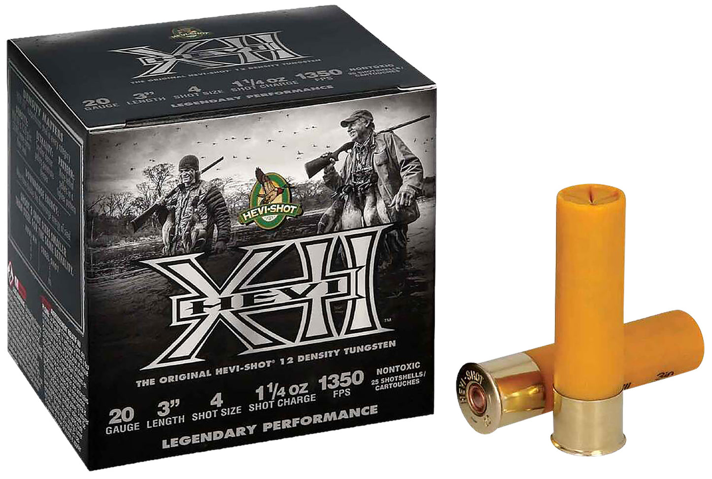 HEVI-Shot HS53202 HEVI-XII 20Gauge 3" 1 1/4oz 2Shot 25 Per Box/10 Case