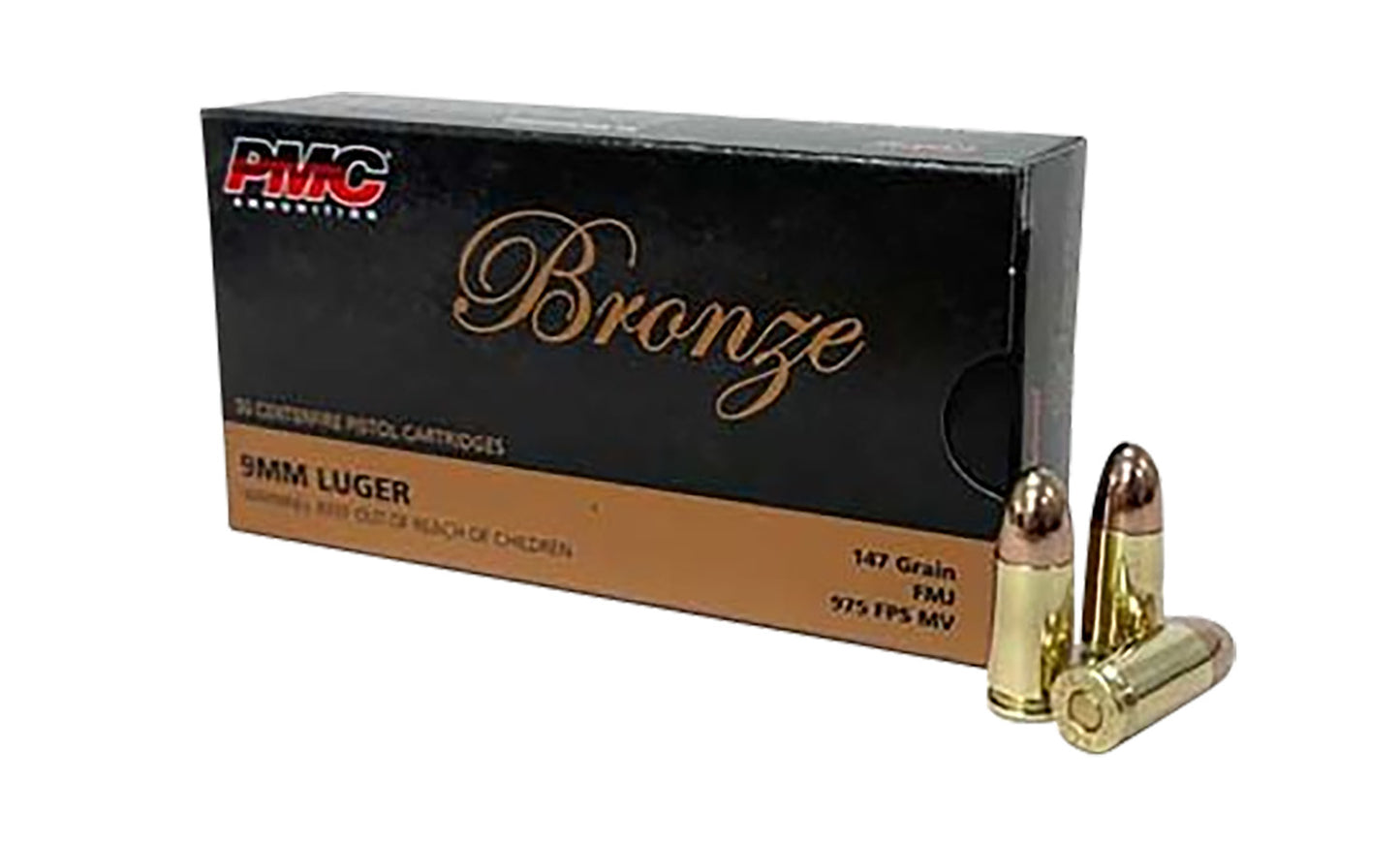 PMC 9H 9mm 147gr Full Metal Jacket 50 Per Box/20 Case