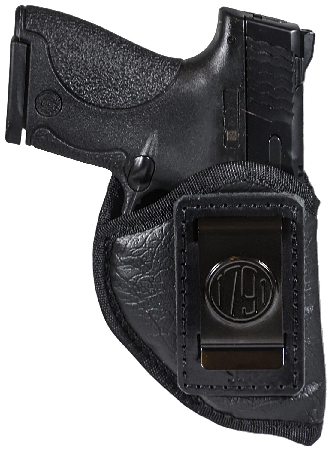 1791 Gunleather ECOSC1BLKR Sub-Compact IWB Small Black Right Hand