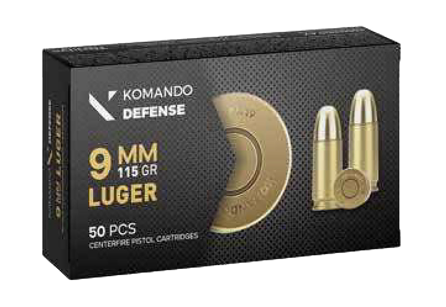 Dickinson LLC BRASS 9mm 115gr Full Metal Jacket 50 Per Box/20 Case