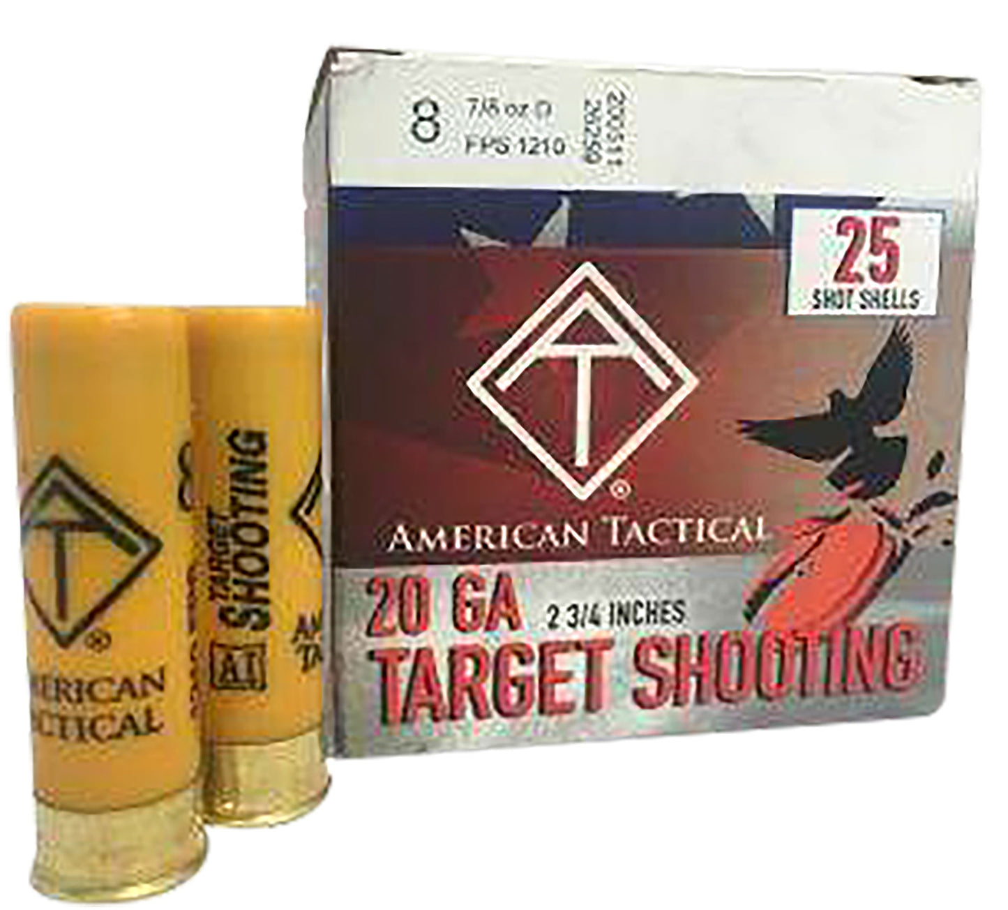 ATI Target Load 20Gauge 2.75" 7/8oz 8Shot 25 Per Box/10 Case