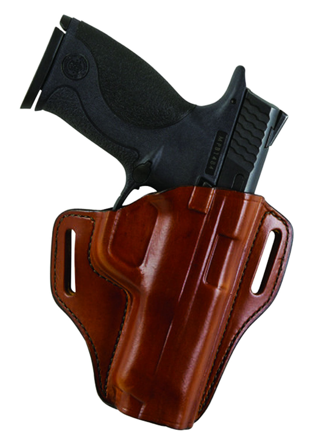 Bianchi 25017 57 Remedy OWB Size 10 Tan Leather Belt Slide Fits Colt 1911 Government Left Hand