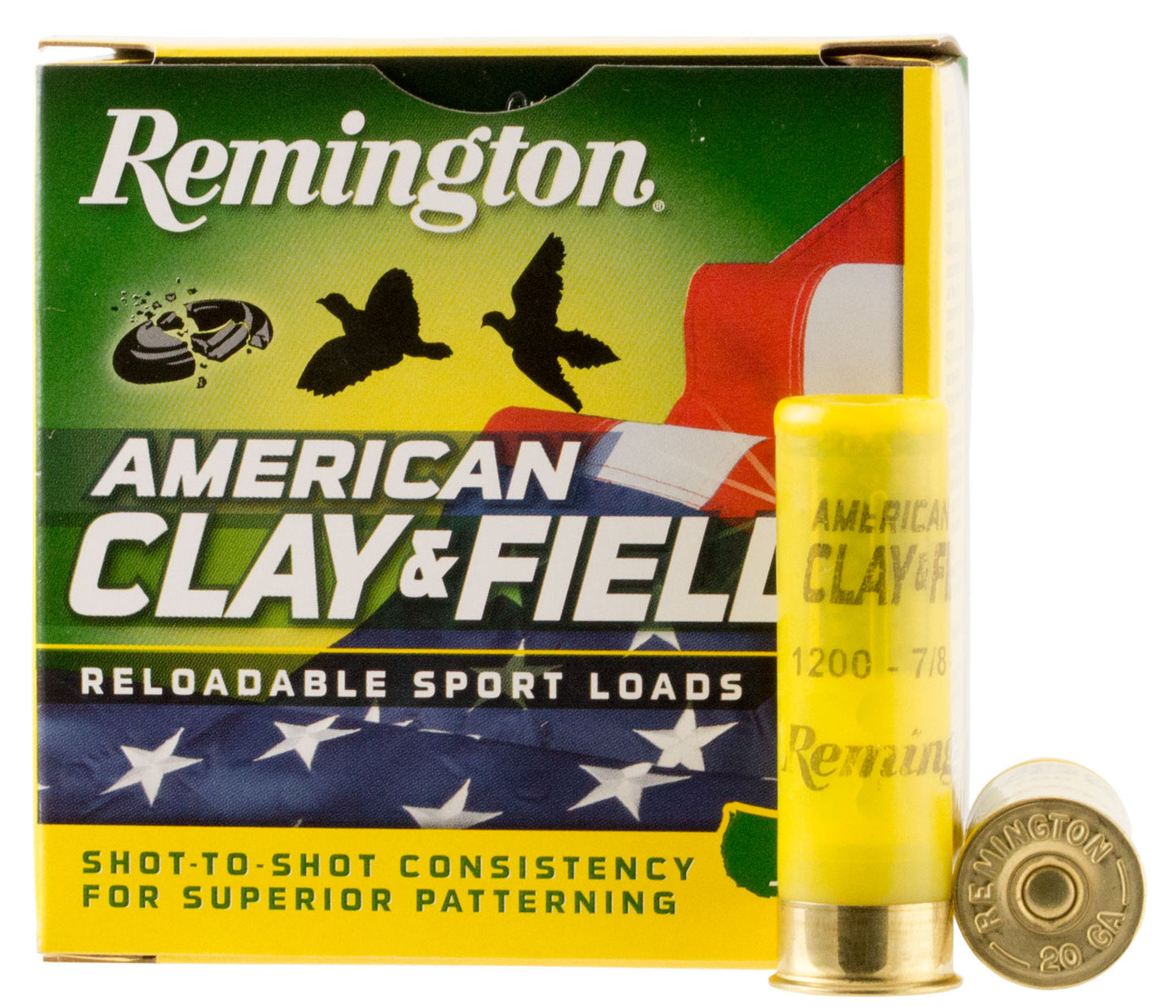 Remington Ammunition 20344 American Clay & Field Sporting Clay 12 Gauge 2.75" 1 1/8 oz 7.5 Shot 25 Per Box/ 10 Cs