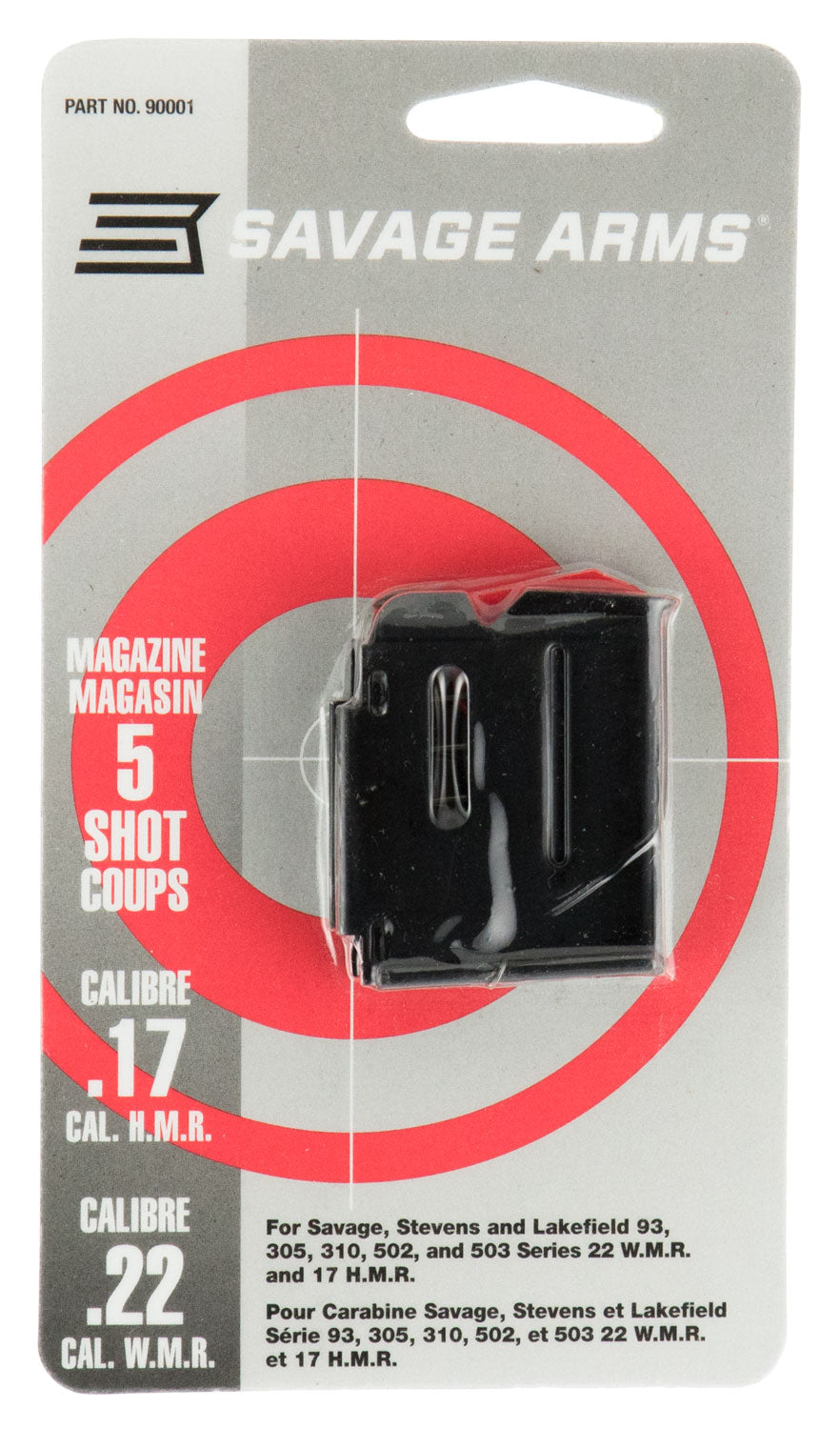 Savage Arms 90001 93 Series 5rd 17 HMR/22 WMR Blued Steel