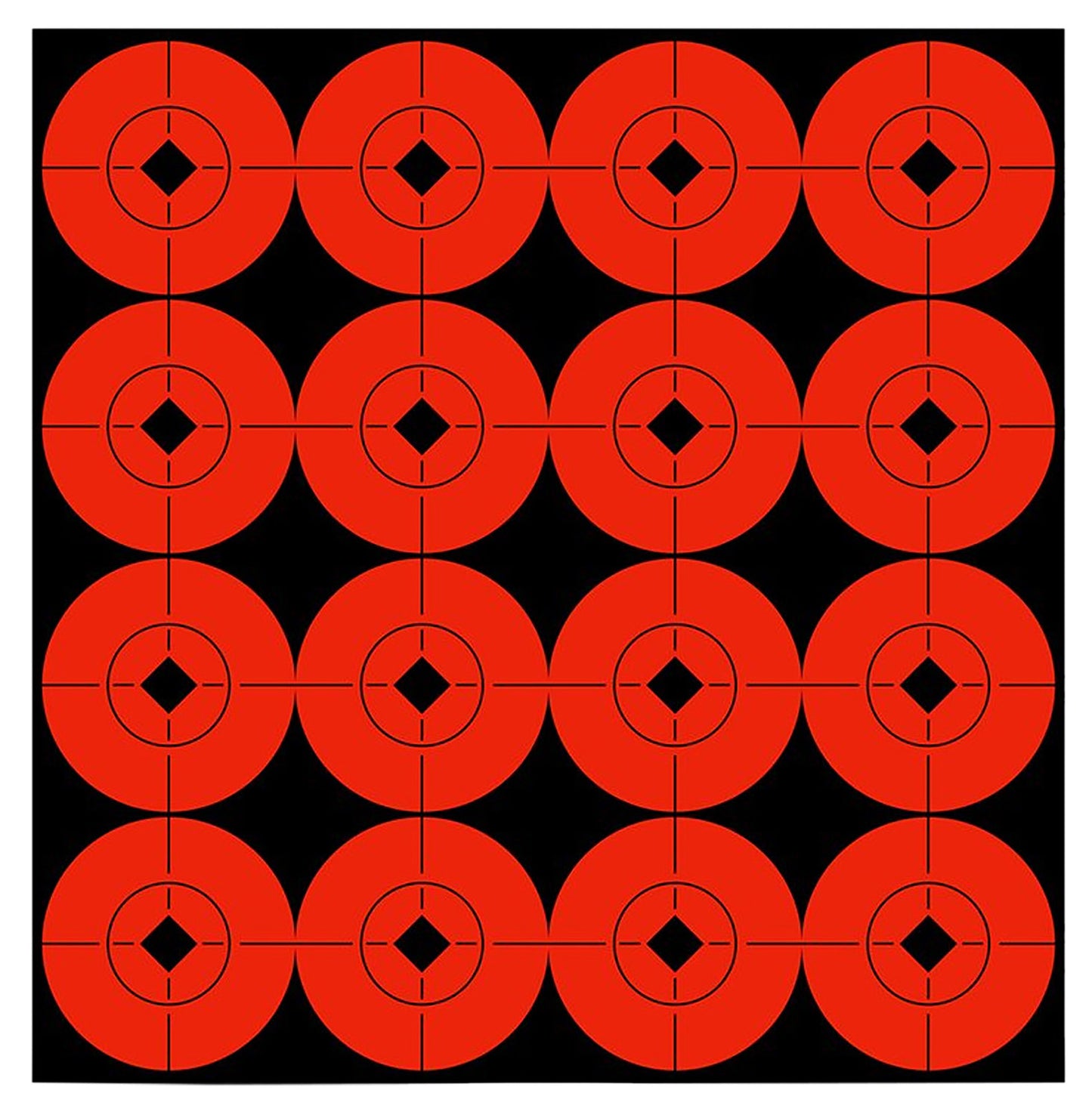 Birchwood Casey 33904 Target Spots Self-Adhesive Paper Black/Orange 1.5" Bullseye 160 Pack