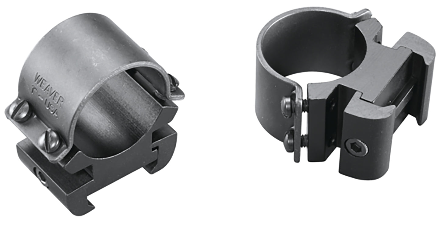 Weaver Mounts 49144 Sure Grip Windage Adjustable Rings Matte Black 1" High