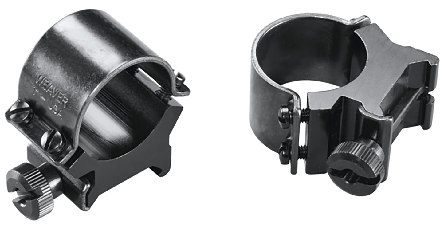 Weaver Mounts 49161 Sure Grip Detachable Rings Black 1" High