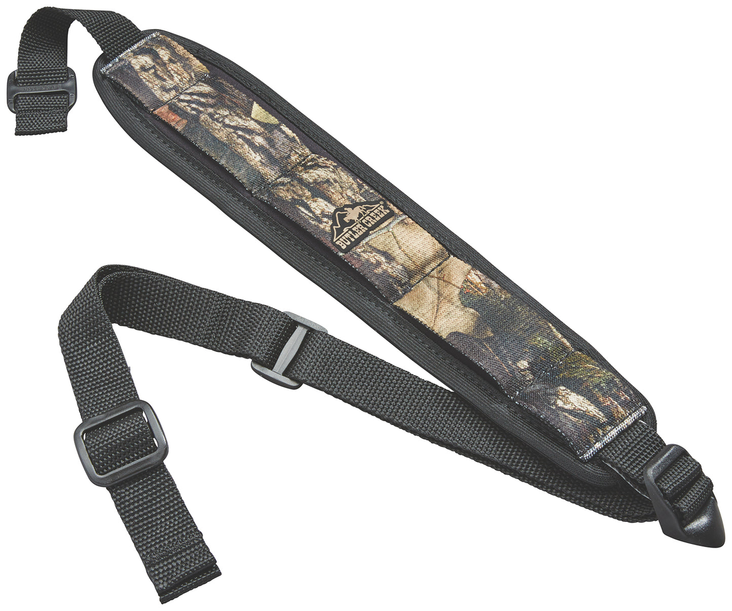 Butler Creek 180017 Comfort Stretch Rifle Sling Sling Mossy Oak Break-Up Country Neoprene w/Non-Slip Grippers 20"-46" OAL 2.50" Wide Adjustable Design