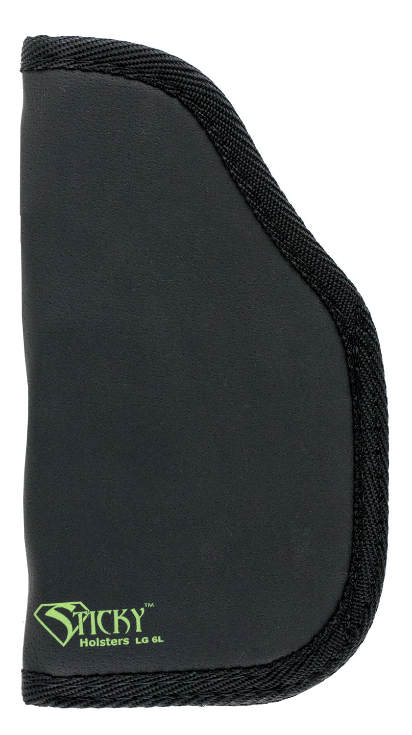 Sticky Holsters LG6LMODLS LG-6L Black/Green Latex Free Rubber Fits 4-5" Lg Auto w/Laser Ambidextrous