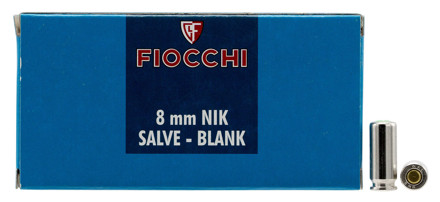 Fiocchi 8MMBLANK Pistol Blank 8mm 50 Per Box/20 Case